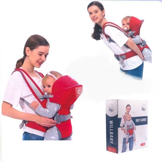 Willbaby Brand Baby Carrier for 2.5~20+ Kg and 2~36 months(Red Color)